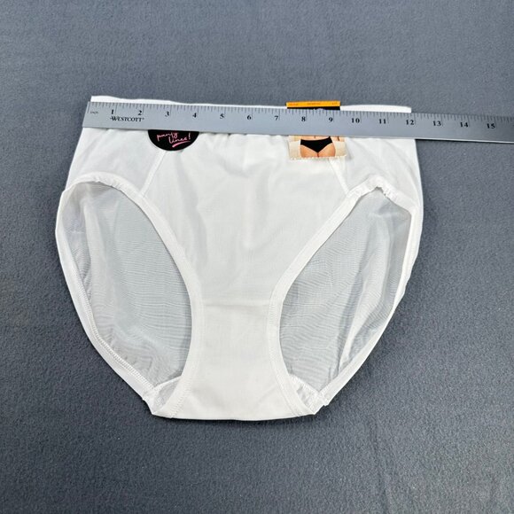 Bali Women's Size Large 7 Panty Hi Cut One Smooth U Stretch White New With Tags - Picture 8 of 10